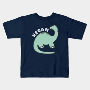Funny Vegan Dinosaur Kids T-Shirt